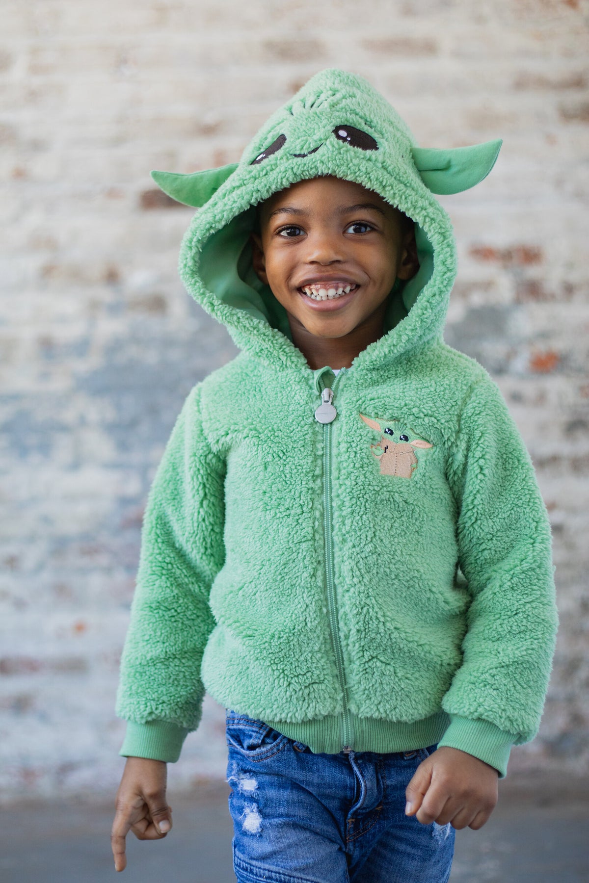 Costume Baby Yoda Zip Up Hoodie Costume Baby Yoda Hoodie For Girls