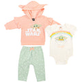 Star Wars Baby Yoda Pants & Short Sleeve Bodysuit & Hoodie