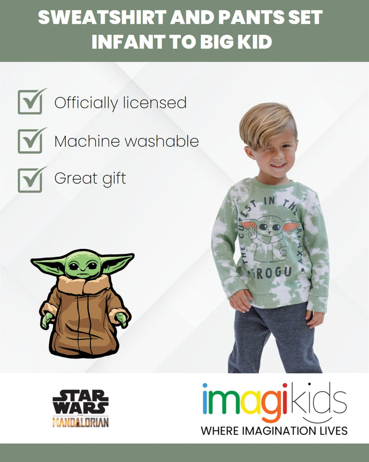 Star Wars Baby Yoda Fleece Pullover Sweatshirt & Pants