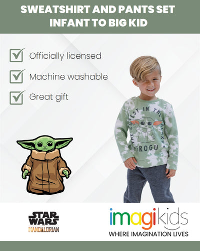 Star Wars Baby Yoda Fleece Pullover Sweatshirt & Pants