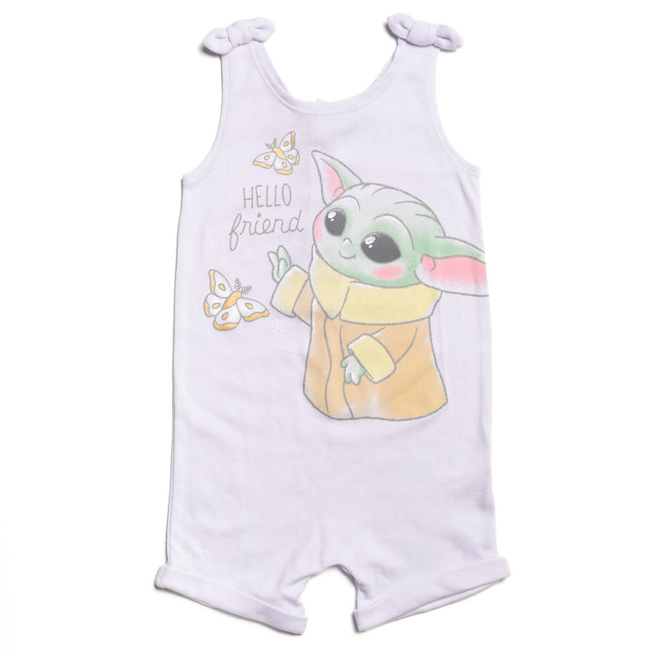 Star Wars The Mandalorian Baby Yoda Snap Romper and Headband