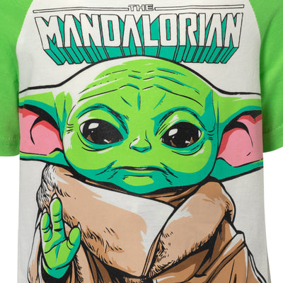 Star Wars Baby Yoda Camiseta gráfica French Terry Shorts Outfit Set