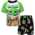 Star Wars The Mandalorian Baby Yoda T-Shirt and French Terry Shorts Outfit Set