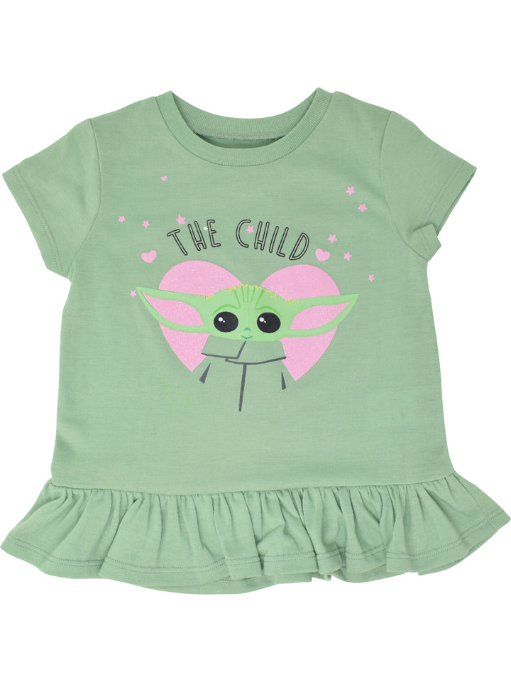 Star Wars The Mandalorian Baby Yoda T-Shirt and Leggings Outfit Set