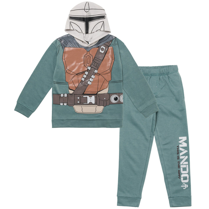 Star Wars The Mandalorian Fleece Pullover Hoodie and Pants Outfit Set