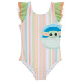 Star Wars The Mandalorian Girls UPF 50+ One Piece Bathing Suit Little Kid to Big Kid