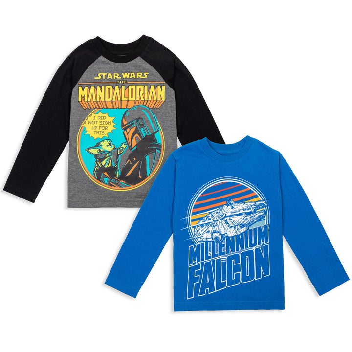 Pack de 2 camisetas gráficas de manga larga de Star Wars The Mandalorian