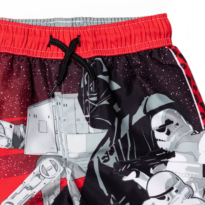 STAR WARS UPF 50+ Rash Guard Swim Trunks Outfit Set