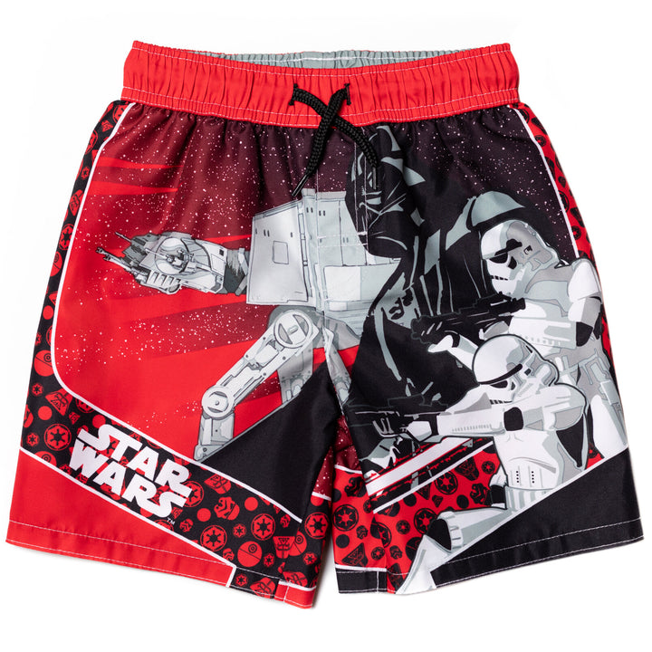 STAR WARS UPF 50+ Rash Guard Swim Trunks Outfit Set