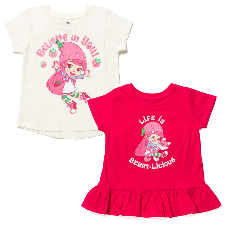 Strawberry Shortcake 2 Pack Peplum T-Shirts