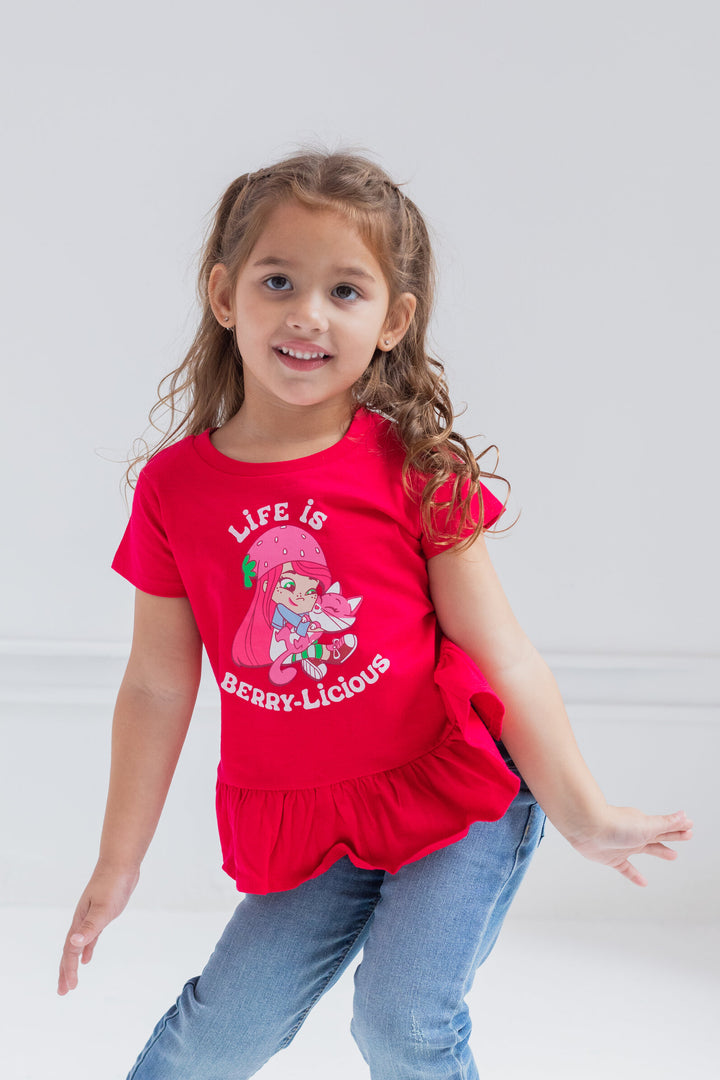 Strawberry Shortcake 2 Pack Peplum T-Shirts