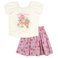Strawberry Shortcake Square Neck T-Shirt and Skirt Outfit Set