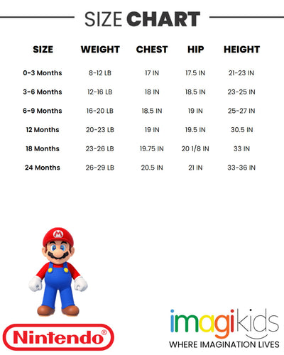 SUPER MARIO Nintendo 5 Pack Bodysuits