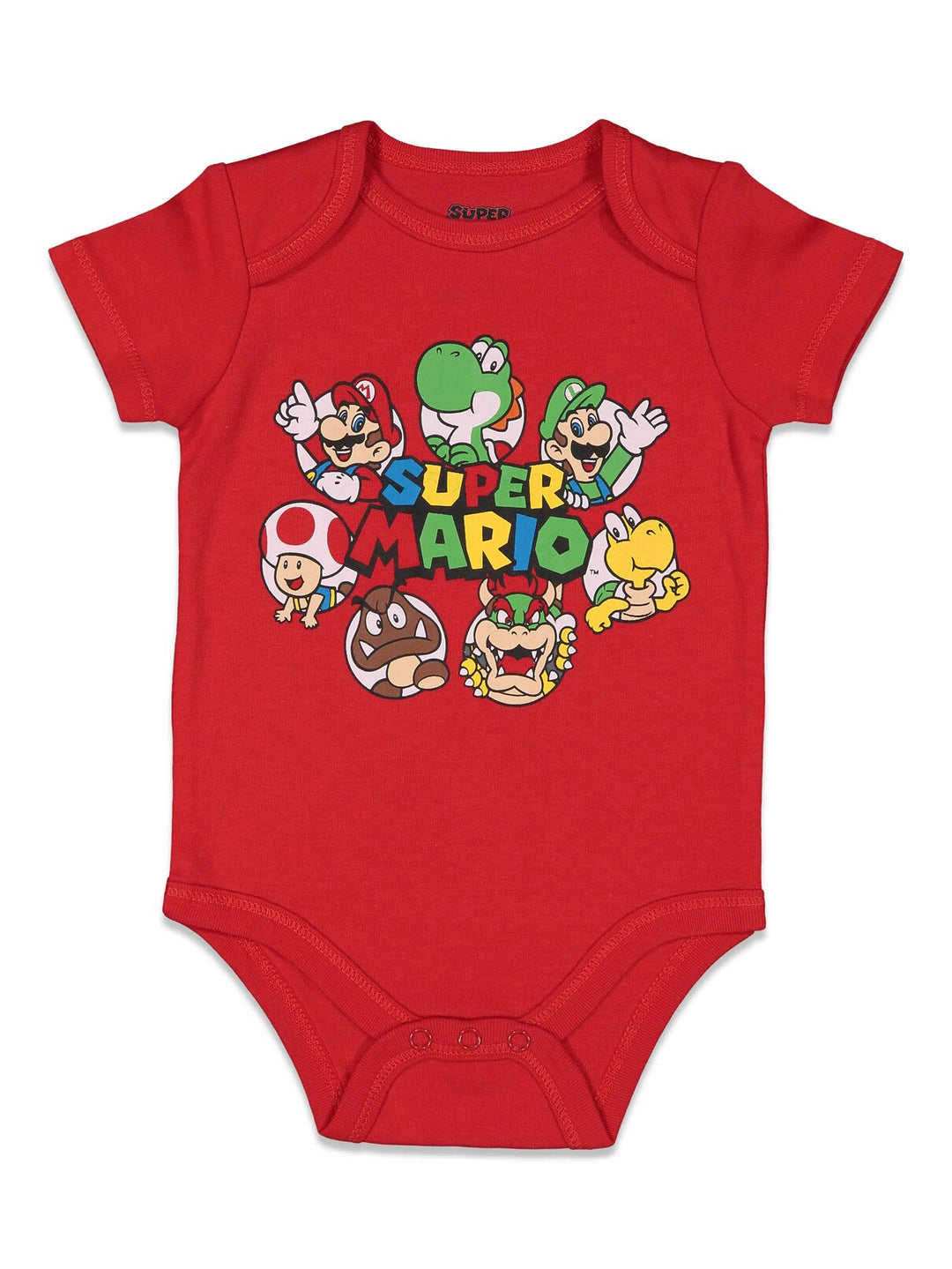 SUPER MARIO Nintendo 5 Pack Bodysuits