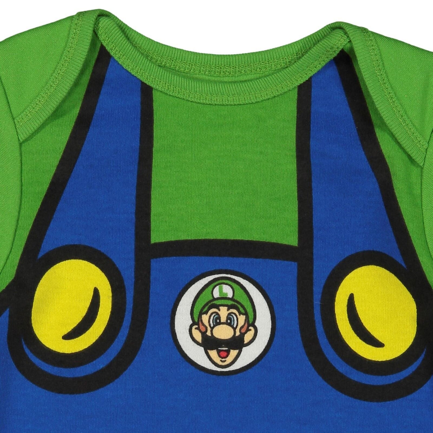 SUPER MARIO Nintendo Luigi Cosplay Bodysuit and Hat Set