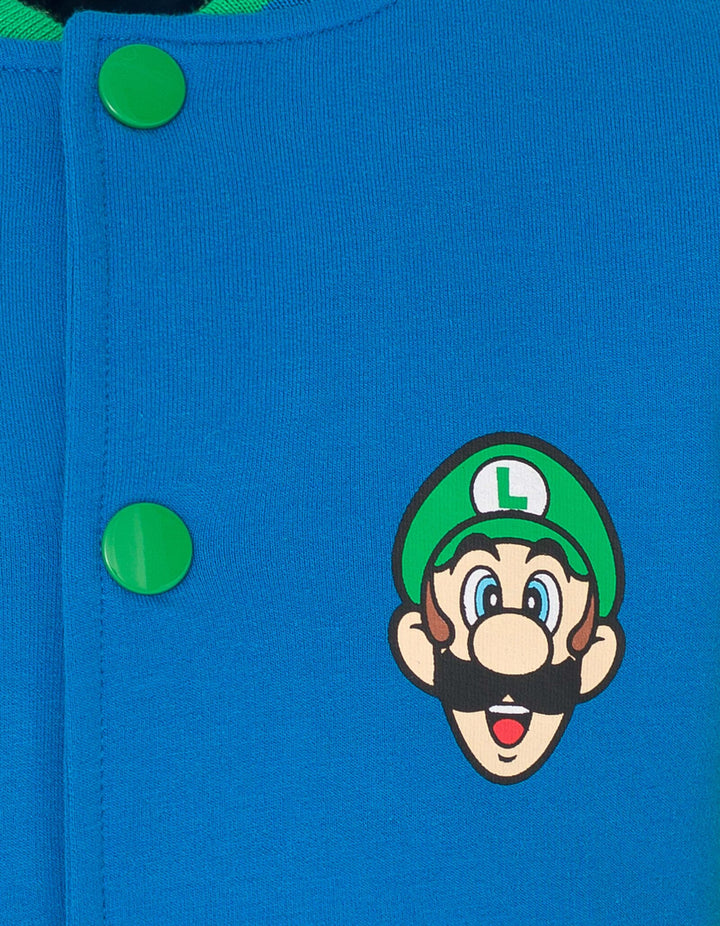 SUPER MARIO Nintendo Luigi Varsity Bomber Jacket