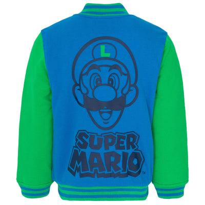 SUPER MARIO Nintendo Luigi Varsity Bomber Jacket