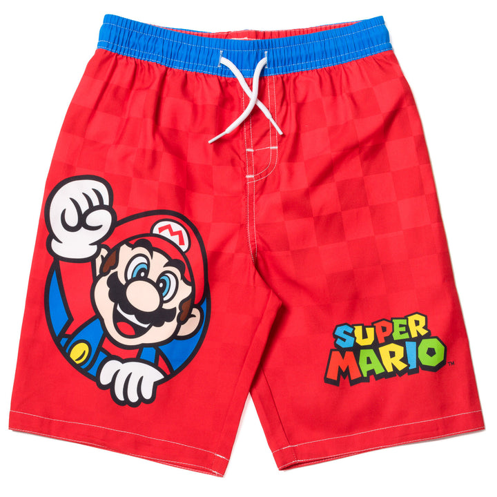 SUPER MARIO Nintendo Mario UPF 50+ Swim Trunks Bathing Suit