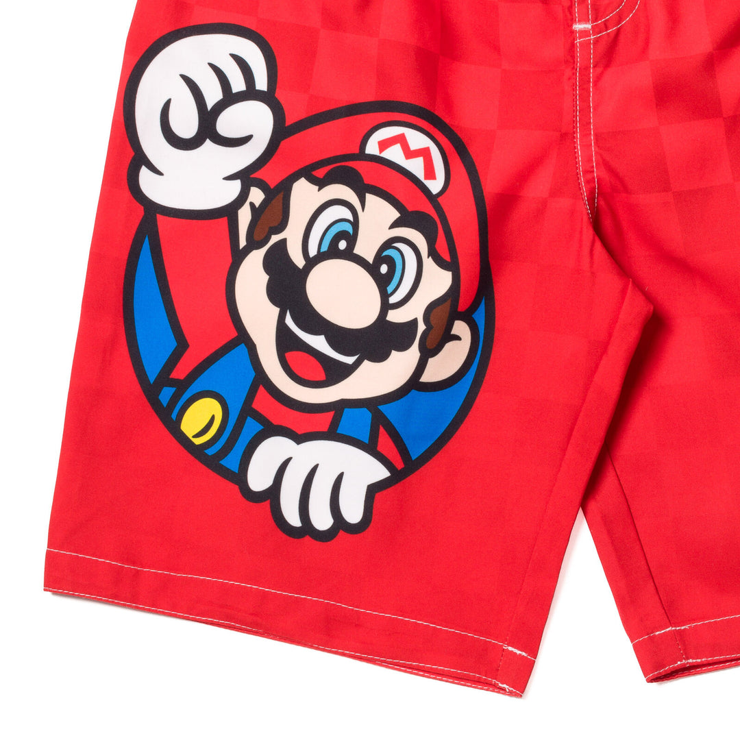 SUPER MARIO Nintendo Mario UPF 50+ Swim Trunks Bathing Suit