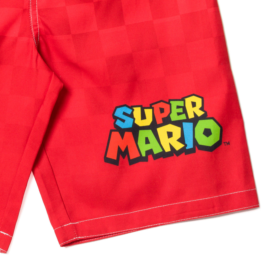 SUPER MARIO Nintendo Mario UPF 50+ Swim Trunks Bathing Suit