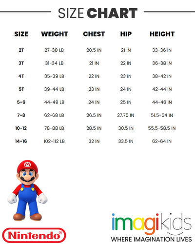 SUPER MARIO Nintendo Mario UPF 50+ Swim Trunks Bathing Suit