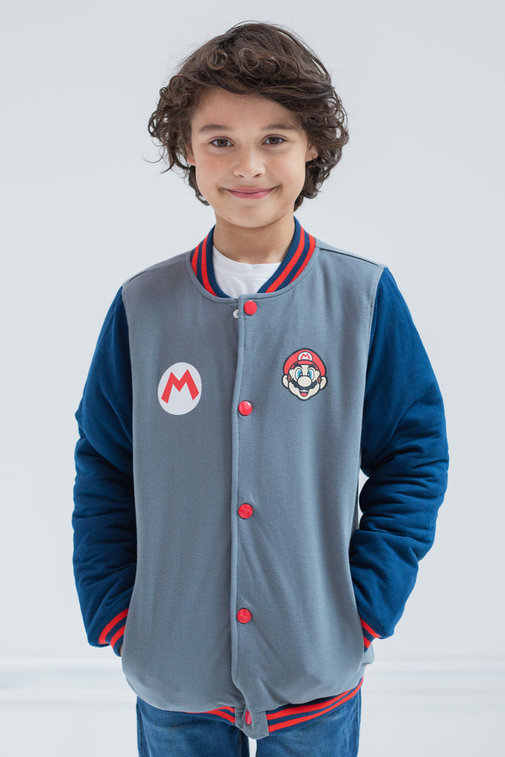 SUPER MARIO Nintendo Mario Varsity Jacket Bomber