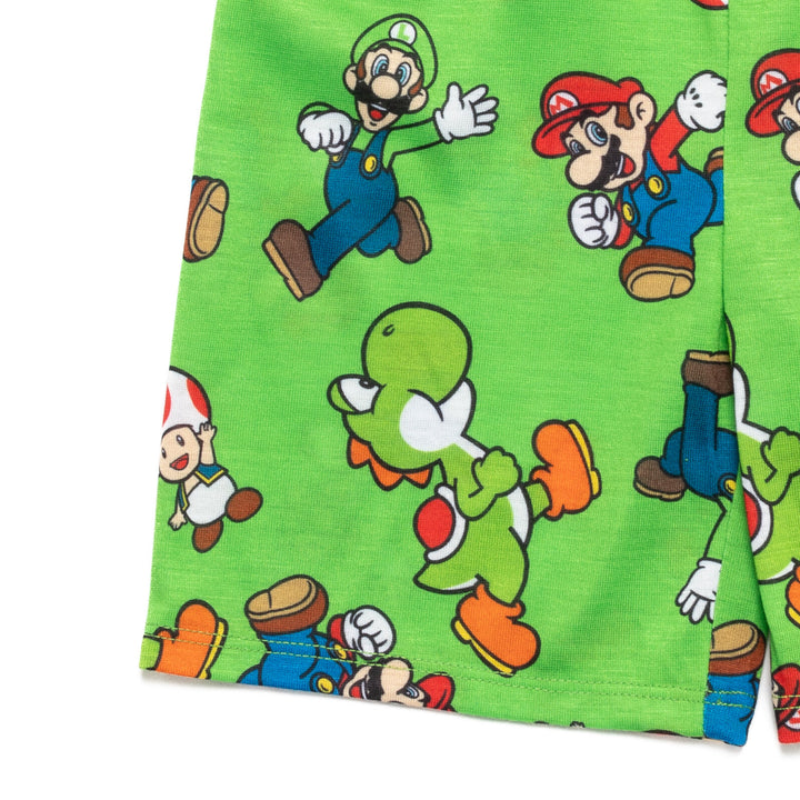 SUPER MARIO Nintendo Pajama Shirt and Shorts Sleep Set