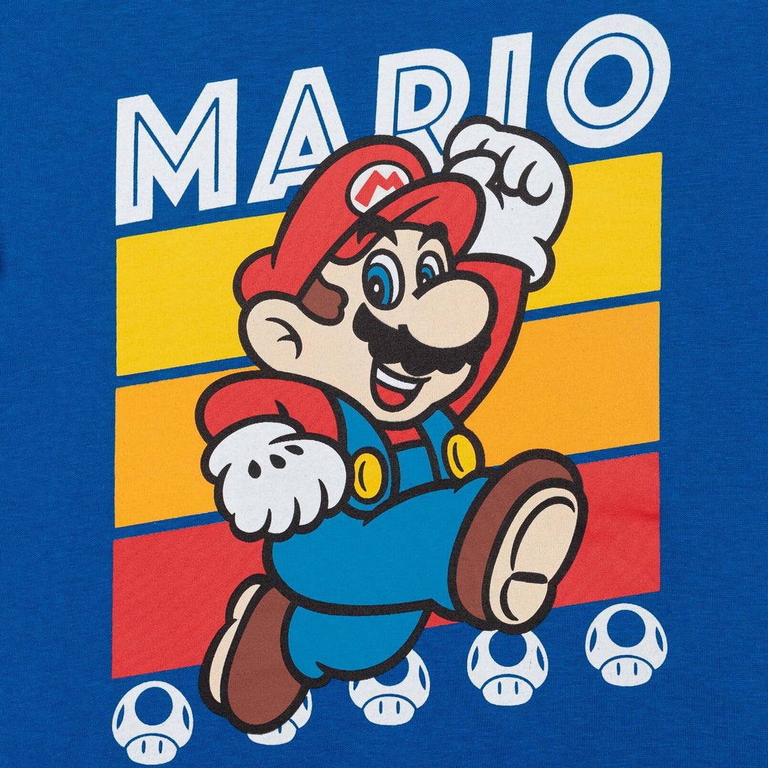 Conjunto de camiseta gráfica y shorts de Mario