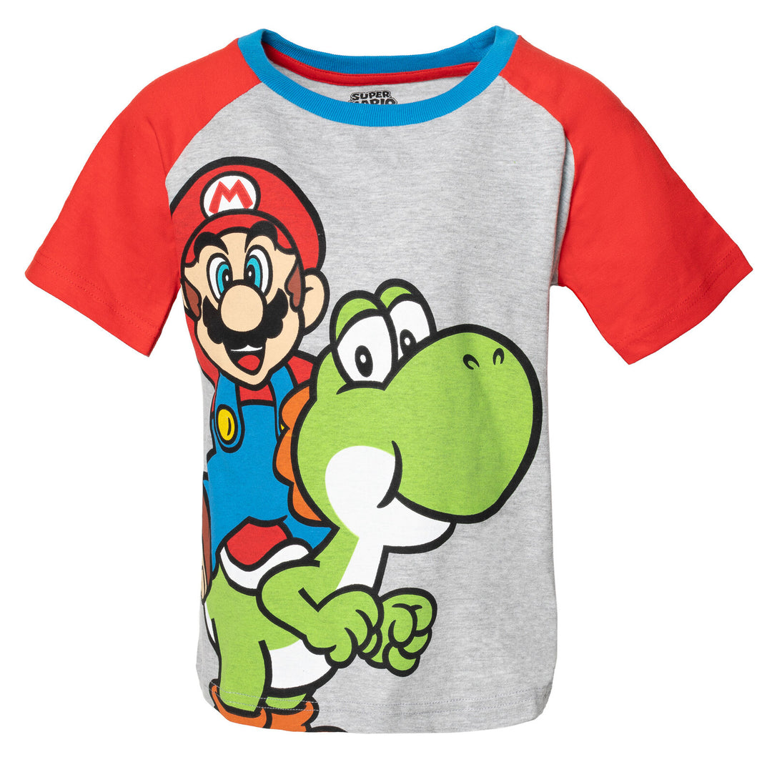 SUPER MARIO Nintendo T-Shirt and French Terry Shorts Outfit Set