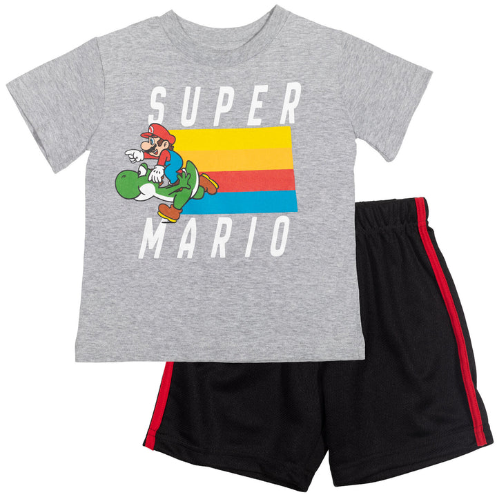 Conjunto de camiseta gráfica y shorts de Mario