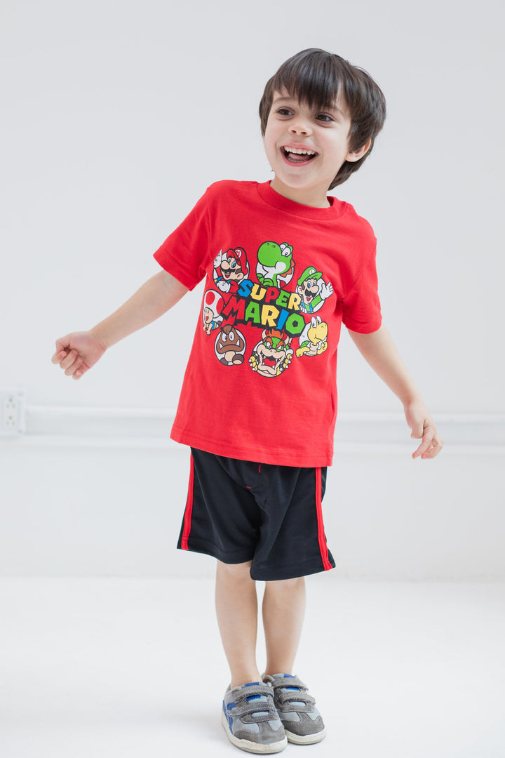 SUPER MARIO Nintendo T-Shirt and Shorts Outfit Set