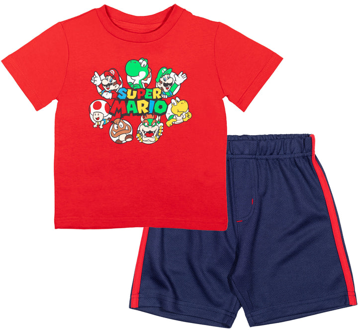 SUPER MARIO Nintendo T-Shirt and Shorts Outfit Set