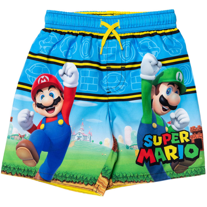 SUPER MARIO Nintendo UPF 50+ Swim Trunks Bathing Suit