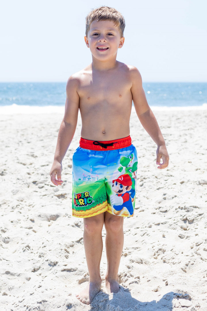 SUPER MARIO Nintendo UPF 50+ Swim Trunks Bathing Suit