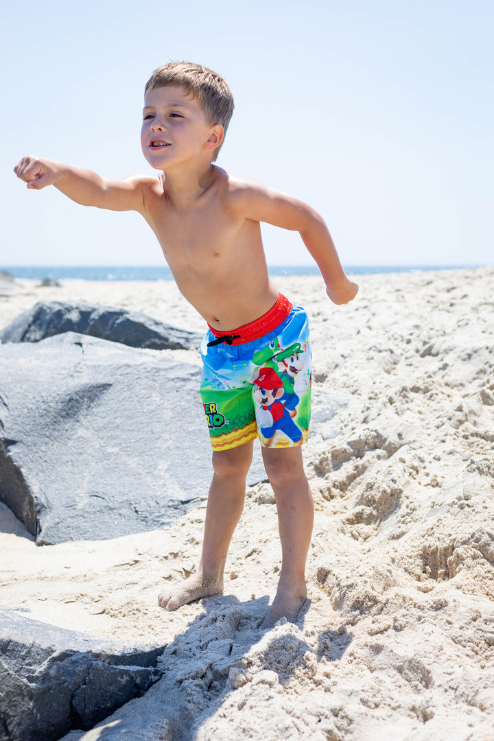 SUPER MARIO Nintendo UPF 50+ Swim Trunks Bathing Suit