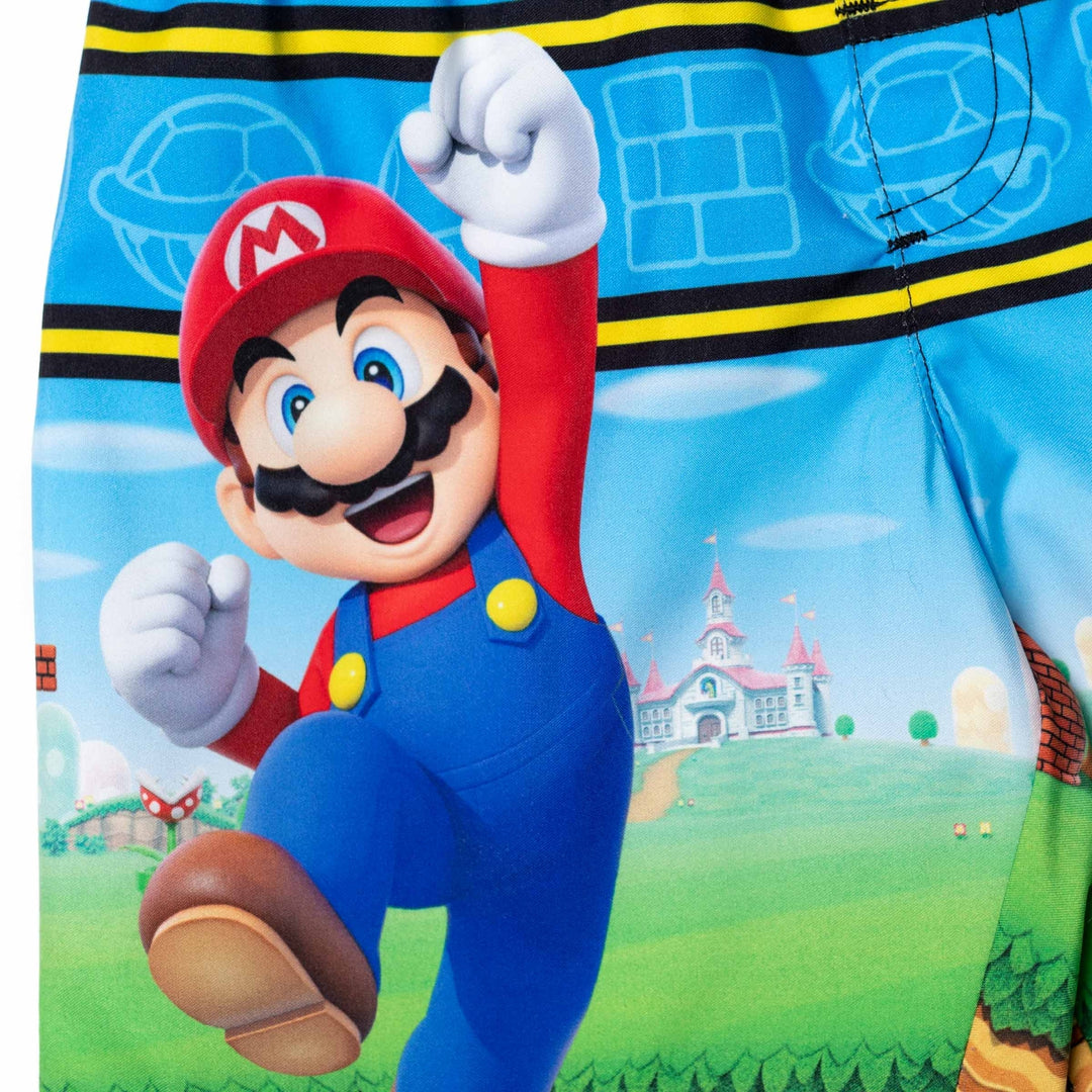 SUPER MARIO Nintendo UPF 50+ Swim Trunks Bathing Suit