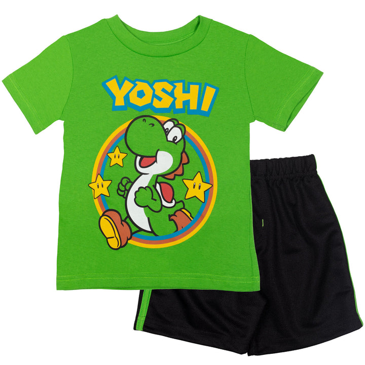 Conjunto de camiseta gráfica y shorts de Mario