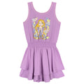 Tangled Rapunzel Sleeveless Romper With Skirt Overlay