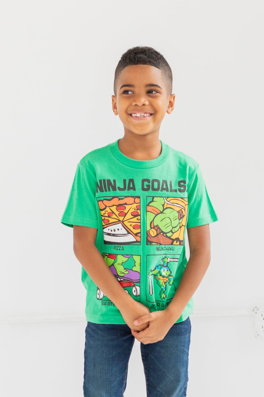 Paquete de 2 Tortugas Ninja Mutantes Adolescentes Camiseta gráfica