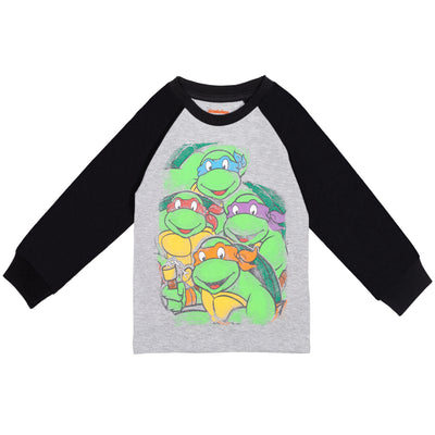 Teenage Mutant Ninja Turtles 2 Pack Raglan Camiseta gráfica de manga larga