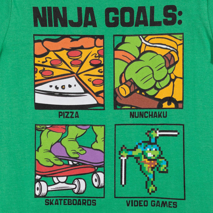 Paquete de 2 Tortugas Ninja Mutantes Adolescentes Camiseta gráfica