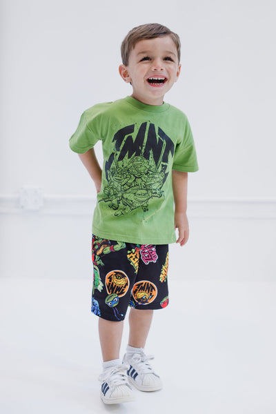 Teenage Mutant Ninja Turtles Drop Shoulder T-Shirt and Shorts Outfit Set
