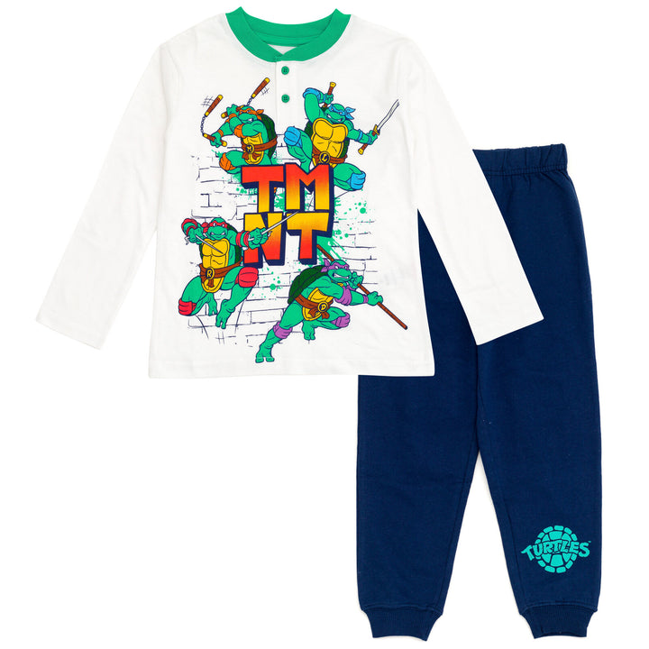 Teenage Mutant Ninja Turtles Henley T-Shirt and French Terry Pants