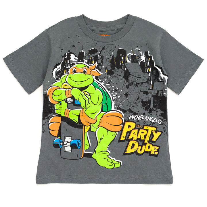 Teenage Mutant Ninja Turtles Leonardo Michelangelo Raphael Donatello 4 Pack T-Shirts