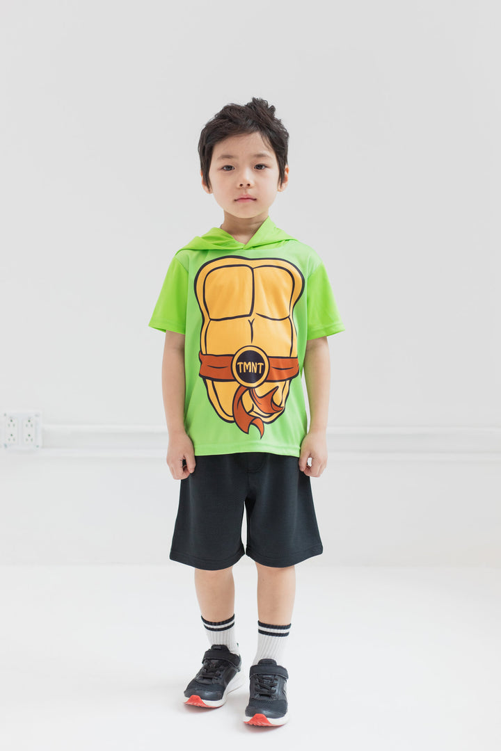 Teenage Mutant Ninja Turtles Raphael Mesh Athletic Pullover T-Shirt Shorts Outfit Set