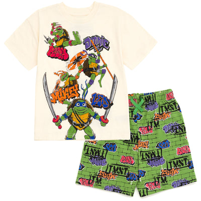 Teenage Mutant Ninja Turtles T-Shirt and French Terry Shorts Outfit Set