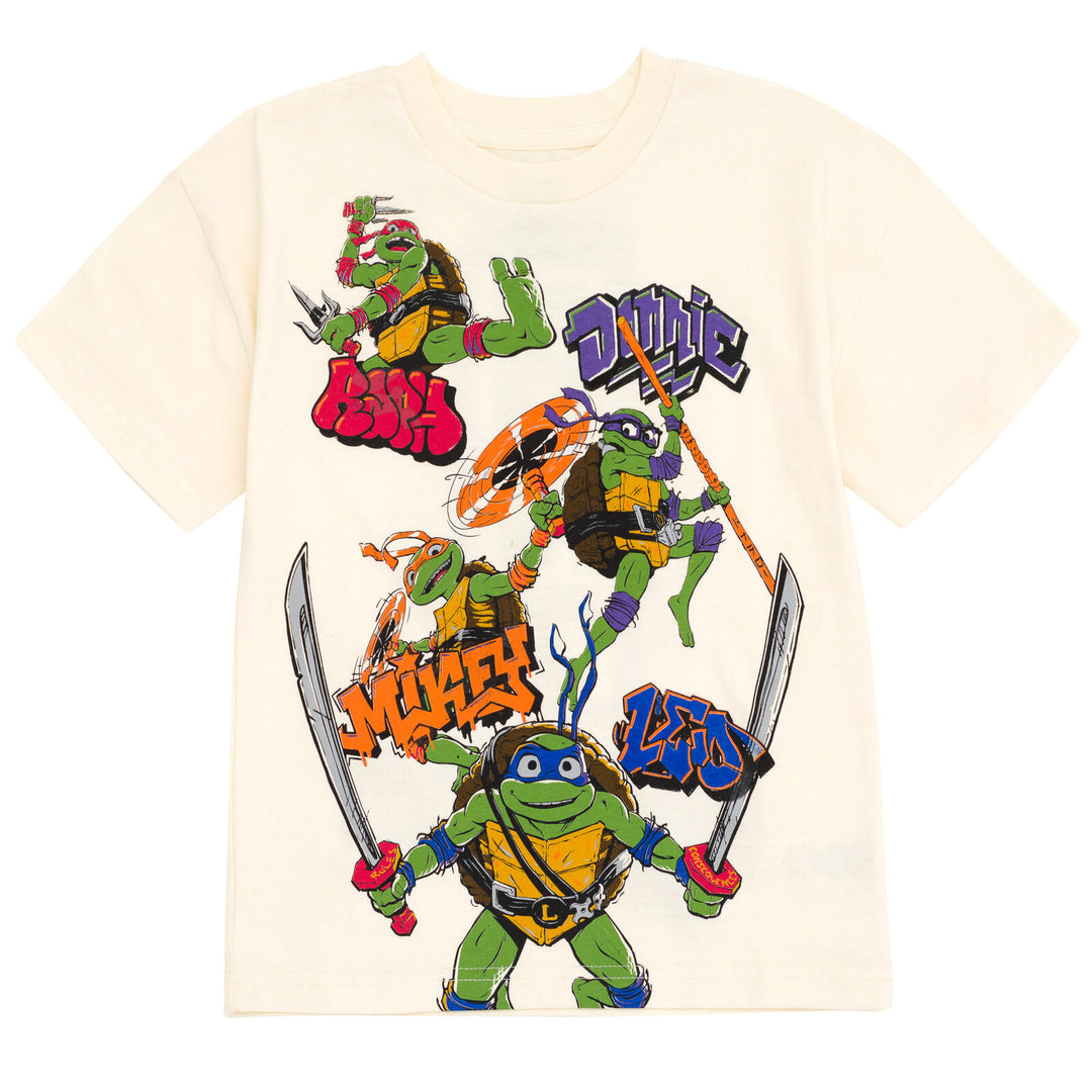 Teenage Mutant Ninja Turtles T-Shirt and French Terry Shorts Outfit Set