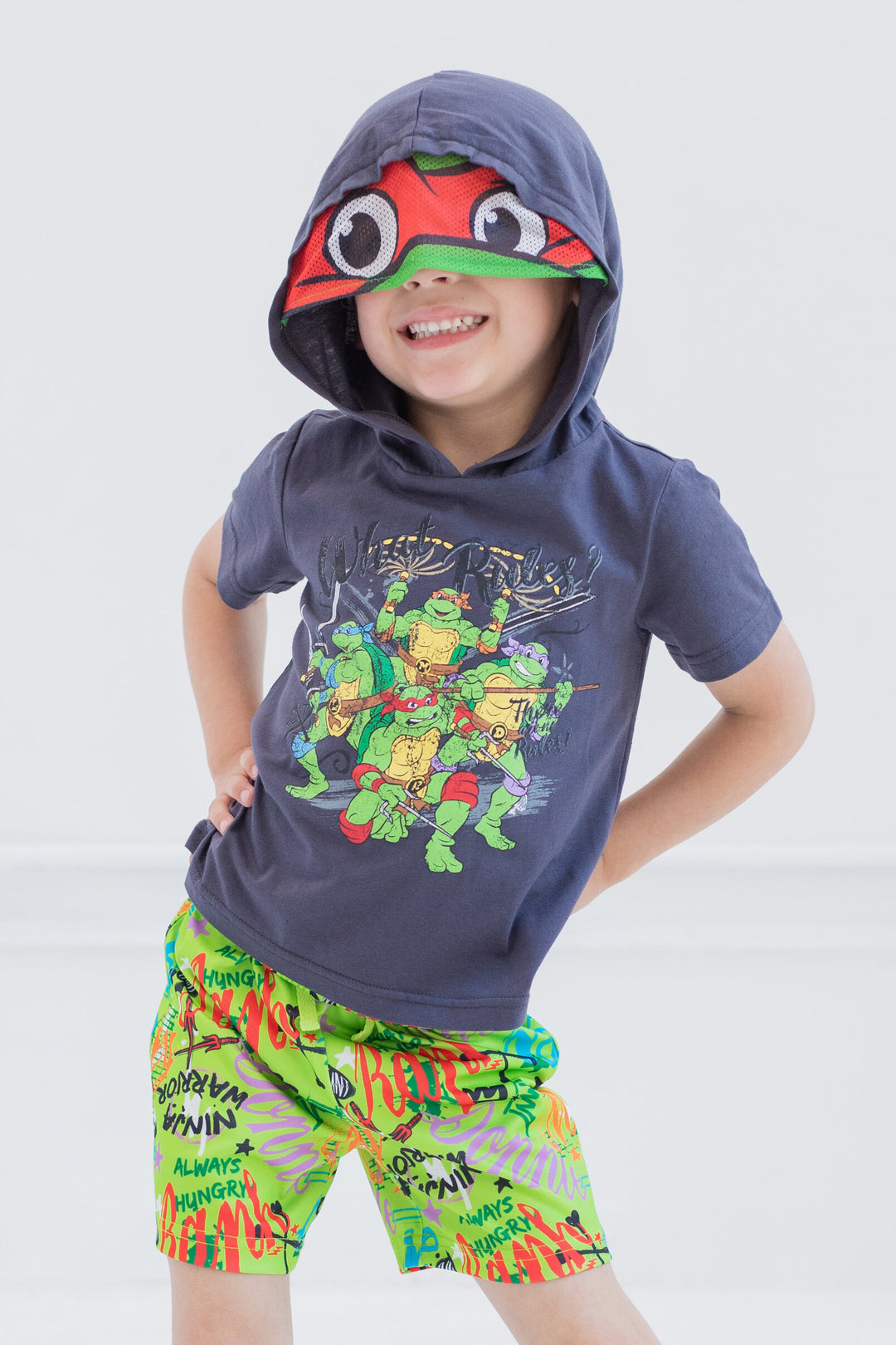 Teenage Mutant Ninja Turtles T-Shirt and Mesh Shorts Outfit Set