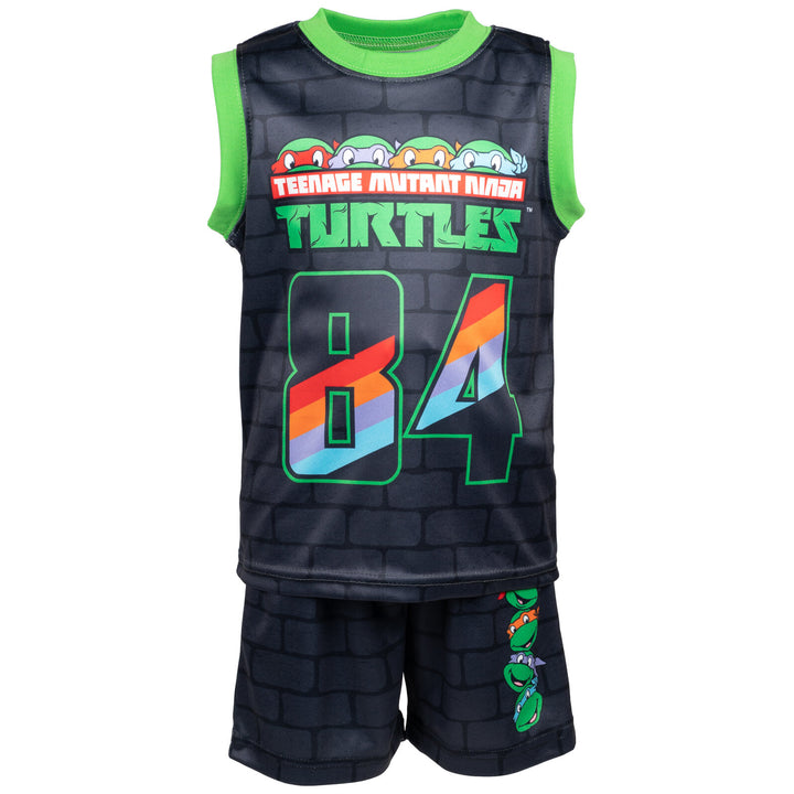 Teenage Mutant Ninja Turtles T-Shirt Tank Top and Shorts 3 Piece Outfit Set