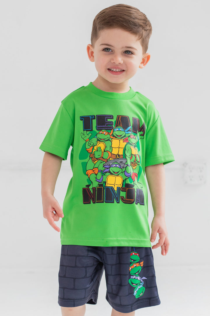 Teenage Mutant Ninja Turtles T-Shirt Tank Top and Shorts 3 Piece Outfit Set